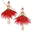 Gisela Graham Poinsettia Fairy Decoration (2 designs)