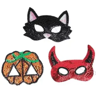 Gisela Graham Sequined Halloween Mask (3 designs)