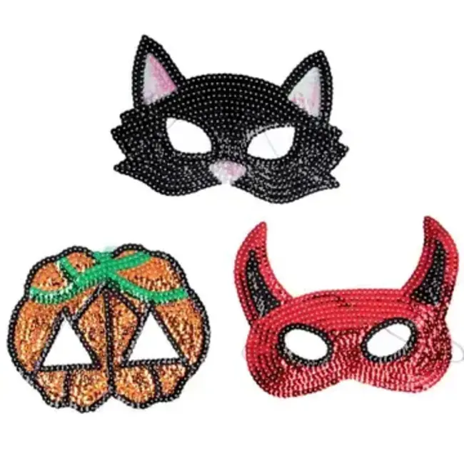 Gisela Graham Sequined Halloween Mask (3 designs)