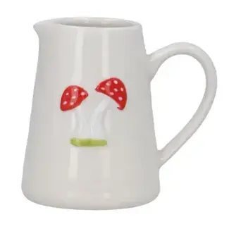 Gisela Graham Stoneware Mini Jug - Toadstools