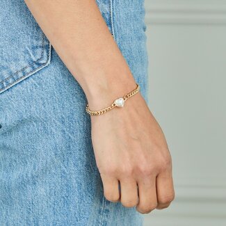 Foxy Originals Freya Heart Bracelet On Curb Chain (More to choose from)