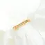 Gold Pave Bar Ring - Waterproof