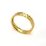 Gold Hammered Ring - Waterproof