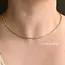 Gold Sparkle Rope Chain Necklace - Waterproof - 18"