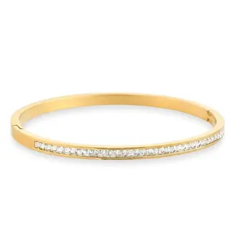 Gold Pave Bangle - Waterproof