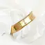 Gold Hammered Statement Cuff - Waterproof