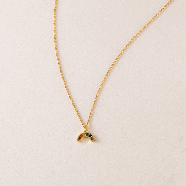 Lover’s Tempo Riot Rainbow Necklace - Gold