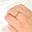 Gold Pave Bar Ring - Waterproof