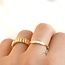 Gold Mother of Pearl Slim Ring - Waterproof