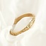 Gold Celestial Embossed Cuff - Waterproof