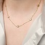 Dainy Bezel Cubic Zirconia Necklace - Waterproof - 18"