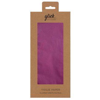 Glick Tissue - Tissue Plain Fuchsia - 4 sheets