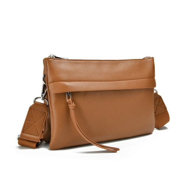 CoLab Charlie Clutch/Crossbody - Brown