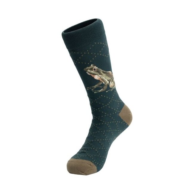 Wrendale Men Socks - 'THE HAPPY FROG' Frog