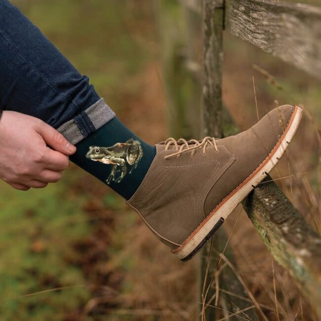 Wrendale Men Socks - 'THE HAPPY FROG' Frog