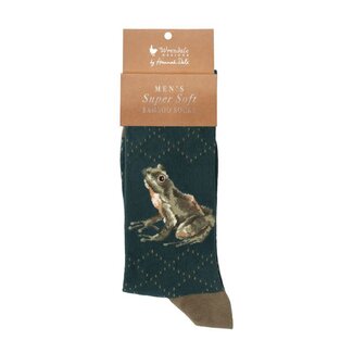 Wrendale Men Socks - 'THE HAPPY FROG' Frog