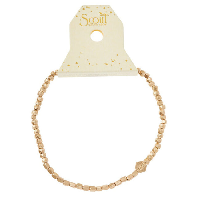 Scout Mini Metal Stacking Bracelet - Gold