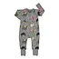 Sloths, Gray Baby Pajamas