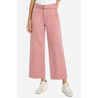 Liverpool Los Angeles Stride Wide Leg W/ Self Belt In Misty Blush