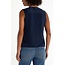 Liverpool Los Angeles Sleeveless V-Neck Woven Top In Dark Navy