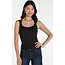 Liverpool Los Angeles Sleeveless Built In Bra Knit Top In Black