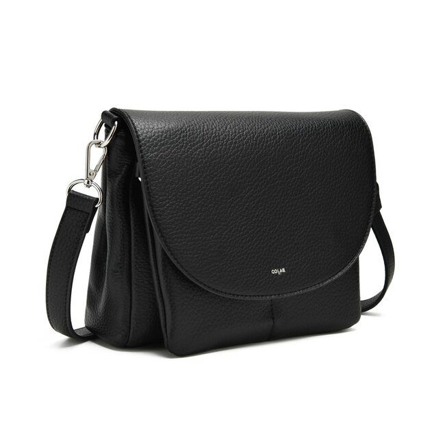 CoLab Clara Flap Crossbody - Black