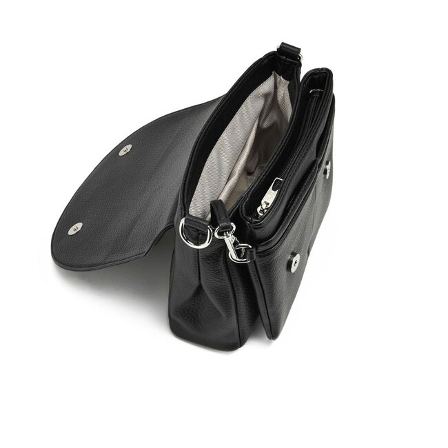 CoLab Clara Flap Crossbody - Black