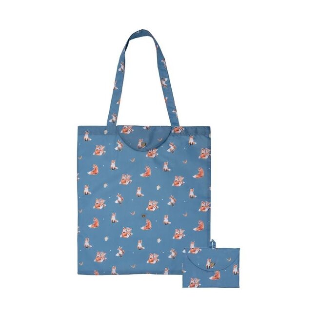 Wrendale "BORN TO BE WILD" Fox Foldable Shopping Bag