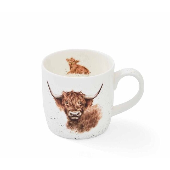 Wrendale 'HIGHLAND COW' Highland Cow Mug - 11 oz