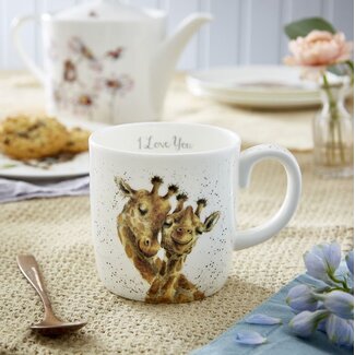 Wrendale 'I LOVE YOU ' Giraffe Large Mug - 14 oz