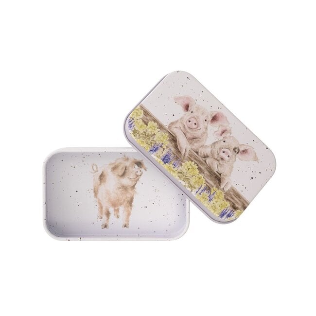 Wrendale 'NOSY NEIGH-BOARS' Pig Mini Tin