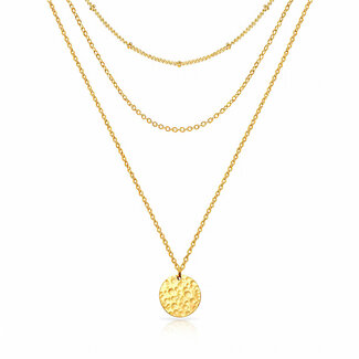 Cameron Rose Waterproof Jewellery Waterproof Set - 3 Chains & Disc Pendant