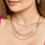 Cameron Rose Waterproof Jewellery Waterproof Layered Triple Chain Necklace