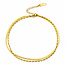 Cameron Rose Waterproof Jewellery Waterproof Gold Link & Herringbone Bracelet