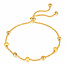 Cameron Rose Waterproof Jewellery Waterproof Gold Beaded Bracelet