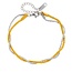 Cameron Rose Waterproof Jewellery Waterproof Gold & Silver Twisted Bracelet