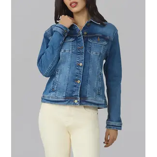 Lola jeans Gabriella - DB Classic Denim Jacket - Divine Blue