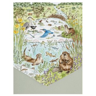Wrendale 'THE RIVERBANK' Nature Notecard Pack