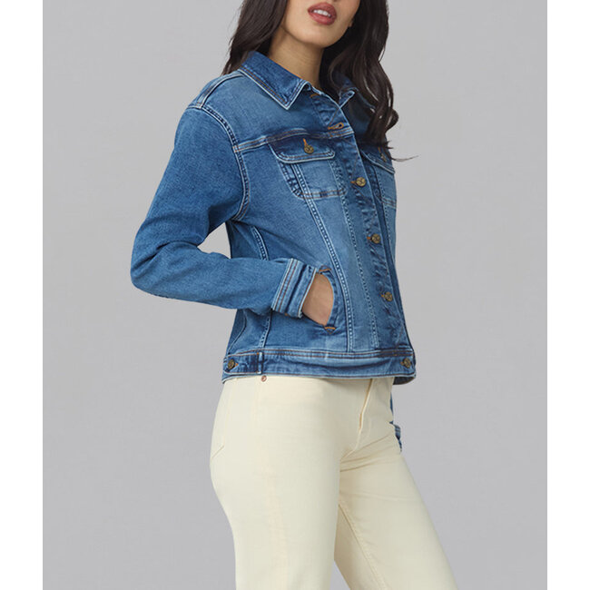 Lola jeans Gabriella - DB Classic Denim Jacket - Divine Blue