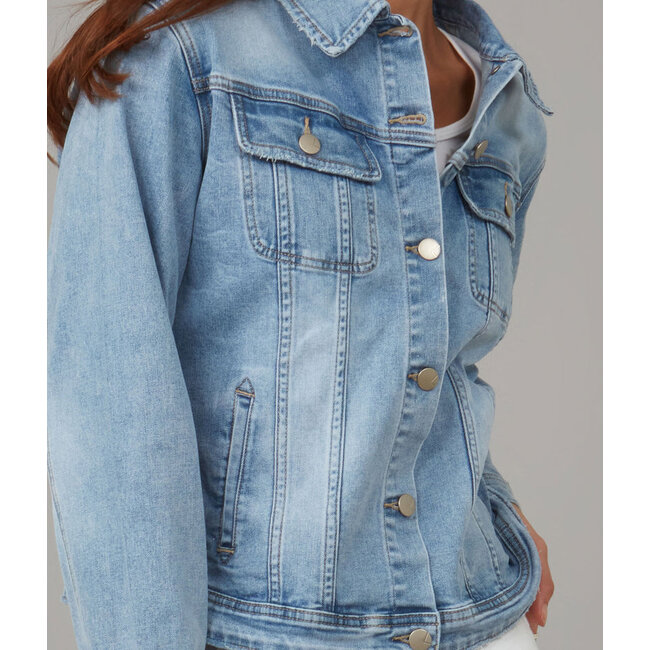 Lola jeans Gabriella - Stone Blue Skyline - Classic Denim Jacket