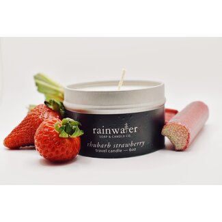 Rainwater Rainwater Soy Wax  Travel Candle Rhubarb & Strawberry