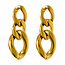Waterproof Gold Link Earrings