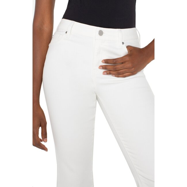 Liverpool Los Angeles Hannah Cropped Flare In White