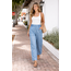 Liverpool Los Angeles Paperbag High Rise Wide Leg Pants In Sunlight Blue