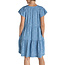 Liverpool Los Angeles Tiered Flutter Sleeve Dress In Indigo Roses