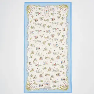 Fable England Scarf - Peter Rabbit Cream Rectangle