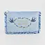 Fable England Pouch - Forget Me Not Blue Velvet Embroidered