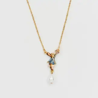 Fable England Necklace - Peter Rabbit and Butterfly Pearl Drop