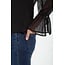 Liverpool Los Angeles Long Sleeve Ruffle Front Woven Shirt In Black