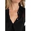 Liverpool Los Angeles Long Sleeve Ruffle Front Woven Shirt In Black